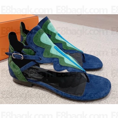 Hermes Garden sandals in suede goatskin 03 2023