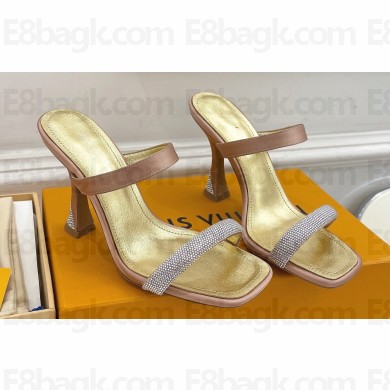 Louis Vuitton Heel 9.5cm Strass Sparkle Mules 03 2023