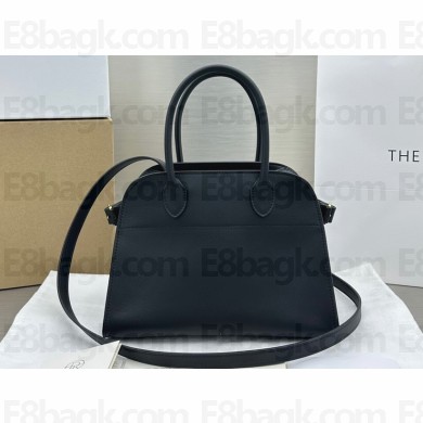 The Row Soft Margaux 10 Bag in Leather Black