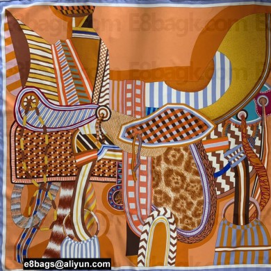 Hermes square silk Scarf 90x90cm 11 2023