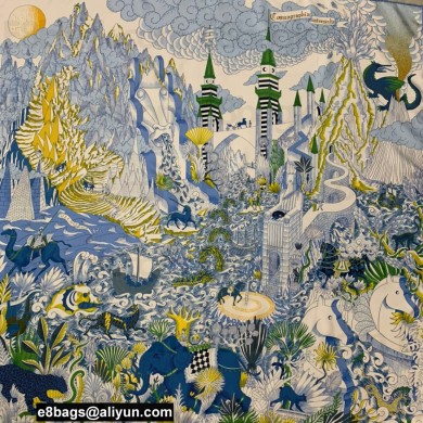 Hermes square silk Scarf 90x90cm 14 2023