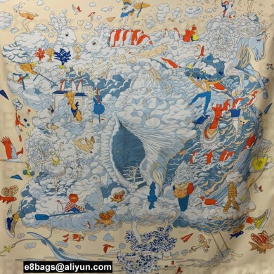 Hermes square silk Scarf 90x90cm 17 2023