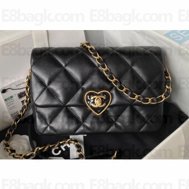 Chanel Medium Flap Bag in Lambskin AS3986 Black 2023