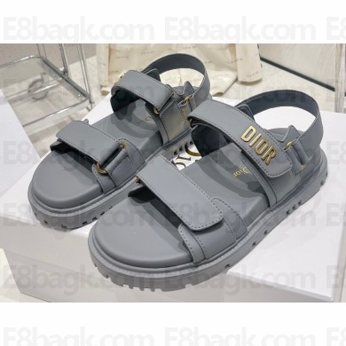 Dior Lambskin DiorAct Sandals Gray 2023
