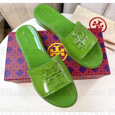 Cheap Sale Tory Burch ELEANOR JELLY SLIDE Sandals Green 2023
