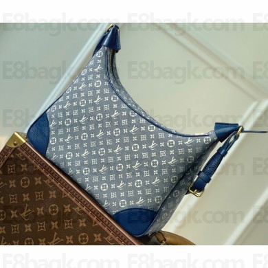 Louis Vuitton Boulogne Shoulder Bag M95225 Denim Blue