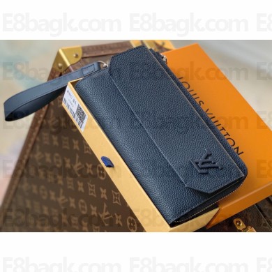 Louis Vuitton LV Aerogram cowhide leather New Long Wallet M69831 Blue