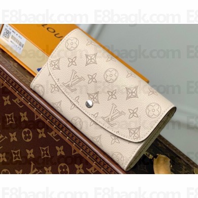 Louis Vuitton Mahina perforated calf leather Iris Wallet Creamy