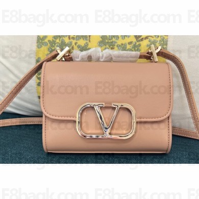 Valentino Vlogo Leather Shoulder Bag 2051 Nude 2023