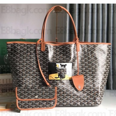Goyard Hulot Print Saint Louis Claire-Voie PM/GM Tote Bag Brown