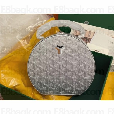 Goyard The Alto Hatbox Trunk Bag New Silver
