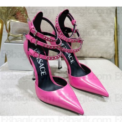 Versace Heel 11cm Spiked Pin-Point Pumps Pink 2023