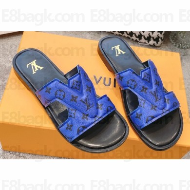 Louis Vuitton LV Oasis Mules Monogram Blue 2023