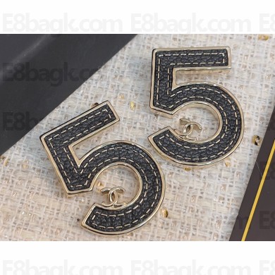 Chanel Earrings in Metal. Gold & Black ABA836 2023
