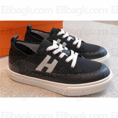 Hermes Knit and calfskin Deep Women/Men Sneakers 05 2023