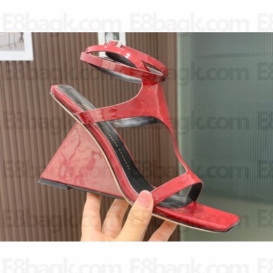 Giuseppe Zanotti Heel 8.5cm Tutankamon patent leather sandals Red 2023