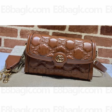 Gucci GG Matelassé small bag 724529 Brown 2023