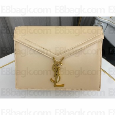 Saint Laurent cassandra medium chain bag in leather 532750 Beige