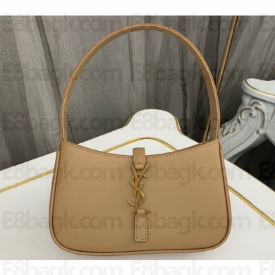 Saint Laurent le 5 à 7 mini bag in vegetable-tanned leather 710318 Apricot