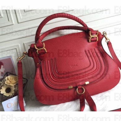 Chloe Marcie double carry bag Red