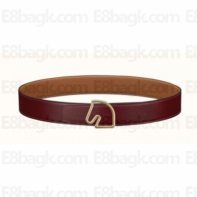 Hermes Tete de Cheval belt buckle & Reversible leather strap 38 mm 02 2023
