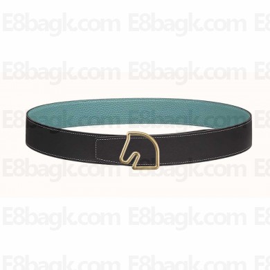 Hermes Tete de Cheval belt buckle & Reversible leather strap 38 mm 04 2023