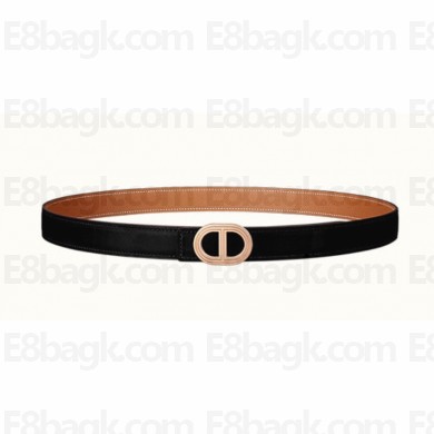 Hermes Rivage belt buckle & Reversible leather strap 24 mm 02 2023