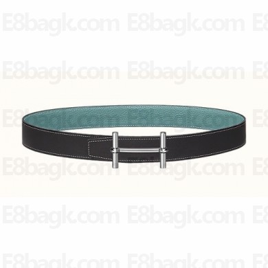 Hermes H d'Ancre belt buckle & Reversible leather strap 32 mm 04 2023
