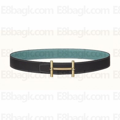 Hermes H d'Ancre belt buckle & Reversible leather strap 32 mm 05 2023