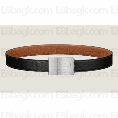 Hermes Typo belt buckle & Reversible leather strap 32 mm 04 2023