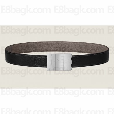 Hermes Typo belt buckle & Reversible leather strap 32 mm 05 2023