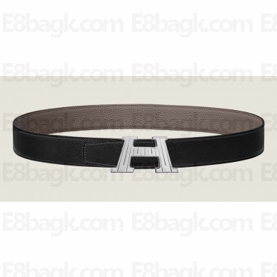 Hermes H Take Off belt buckle & Reversible leather strap 32 mm 04 2023