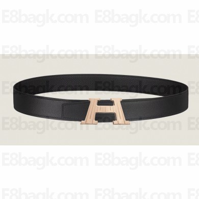 Hermes H Take Off belt buckle & Reversible leather strap 32 mm 09 2023