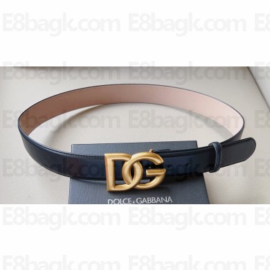 Dolce & Gabbana Width 4cm Calfskin belt with DG logo 02 2023