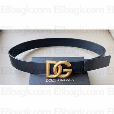 Dolce & Gabbana Width 4cm Calfskin belt with DG logo 04 2023