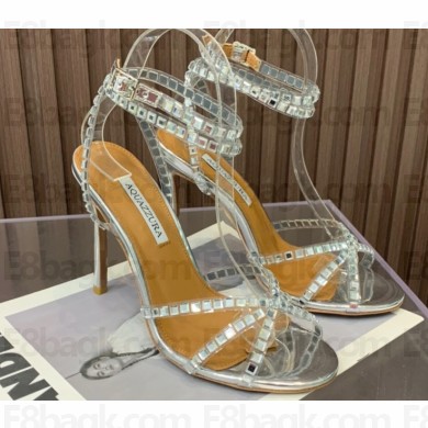 Aquazzura Heel 10.5cm Dance Plexi PVC Sandals 02 2023