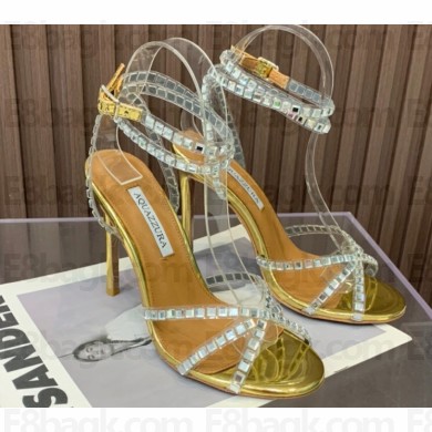 Aquazzura Heel 10.5cm Dance Plexi PVC Sandals 03 2023