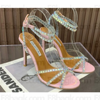 Aquazzura Heel 10.5cm Dance Plexi PVC Sandals 07 2023