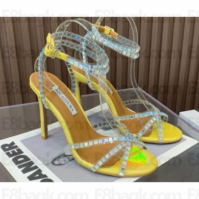 Aquazzura Heel 10.5cm Dance Plexi PVC Sandals 08 2023