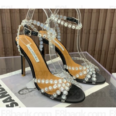 Aquazzura Heel 10.5cm Tequila Plexi PVC Sandals 01 2023