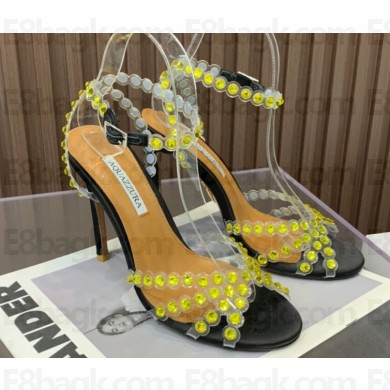 Aquazzura Heel 10.5cm Tequila Plexi PVC Sandals 03 2023