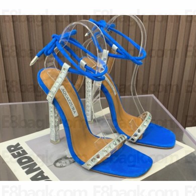 Aquazzura Heel 11.5cm Rock Chic Sandals Blue 2023