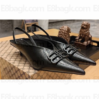 Balenciaga Square Knife BB Heel 4cm Slingbacks 07 2023