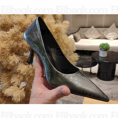 Balenciaga Knife Heel 8cm Pumps Patent Gun Color 2023