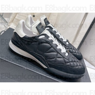Chanel Calfskin & Suede Calfskin Sneakers G40178 Black 2023