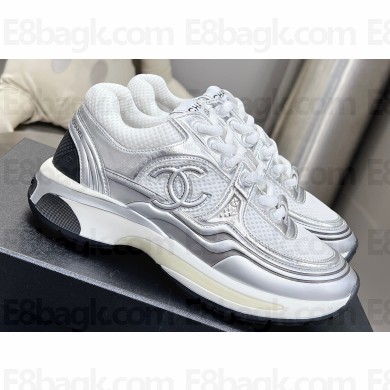 Chanel Fabric & Laminated CC Logo Sneakers G45077 01 2023