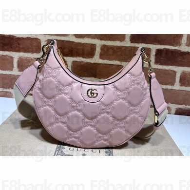 Gucci GG Matelassé small shoulder bag 739709 Pink 2023