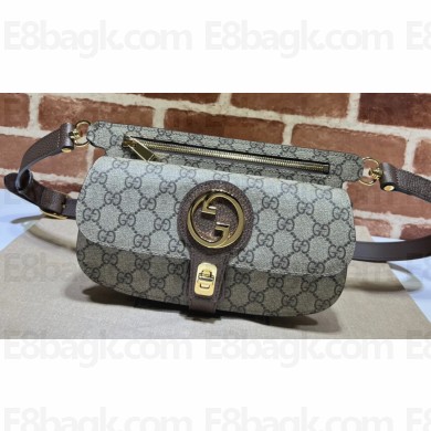 Gucci Blondie belt bag 718154 GG Canvas Coffee 2023