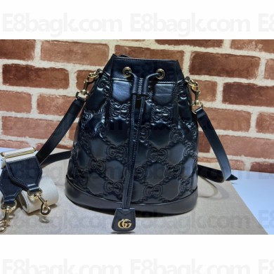 Gucci GG Matelassé Bucket bag 732448 Black 2023
