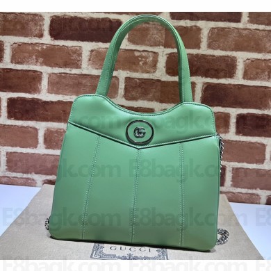 Gucci Petite GG small tote bag 745918 Leather Green 2023